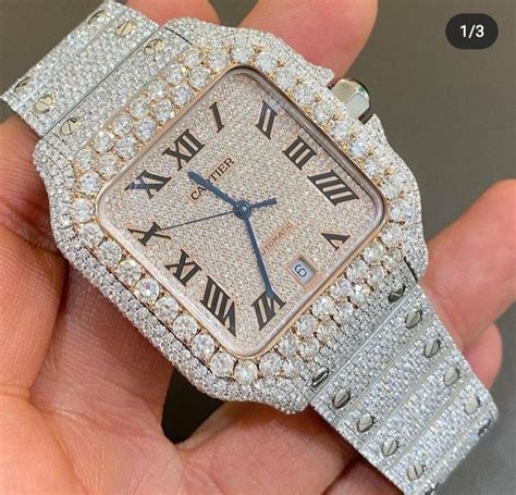 watch my diamonds fake|moissanite diamond watch.